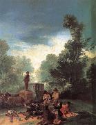 Francisco Goya Highwaymen Attacking a Coach France oil painting artist
